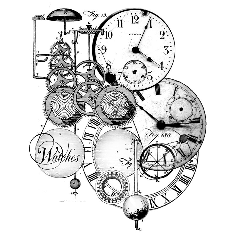 Steampunk Clock Drawing